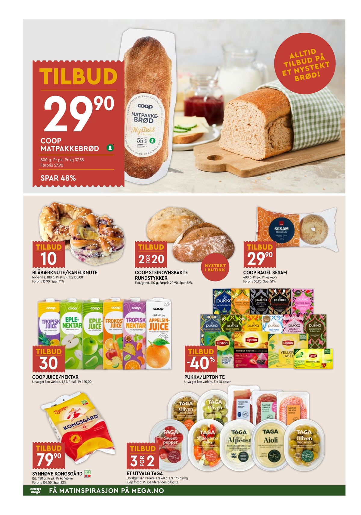 Se Coop Mega kundeavis for uge 10 på Tilbudsuken.no. Se gode tilbud på mange varer. Les kundeavisen her! Side 4