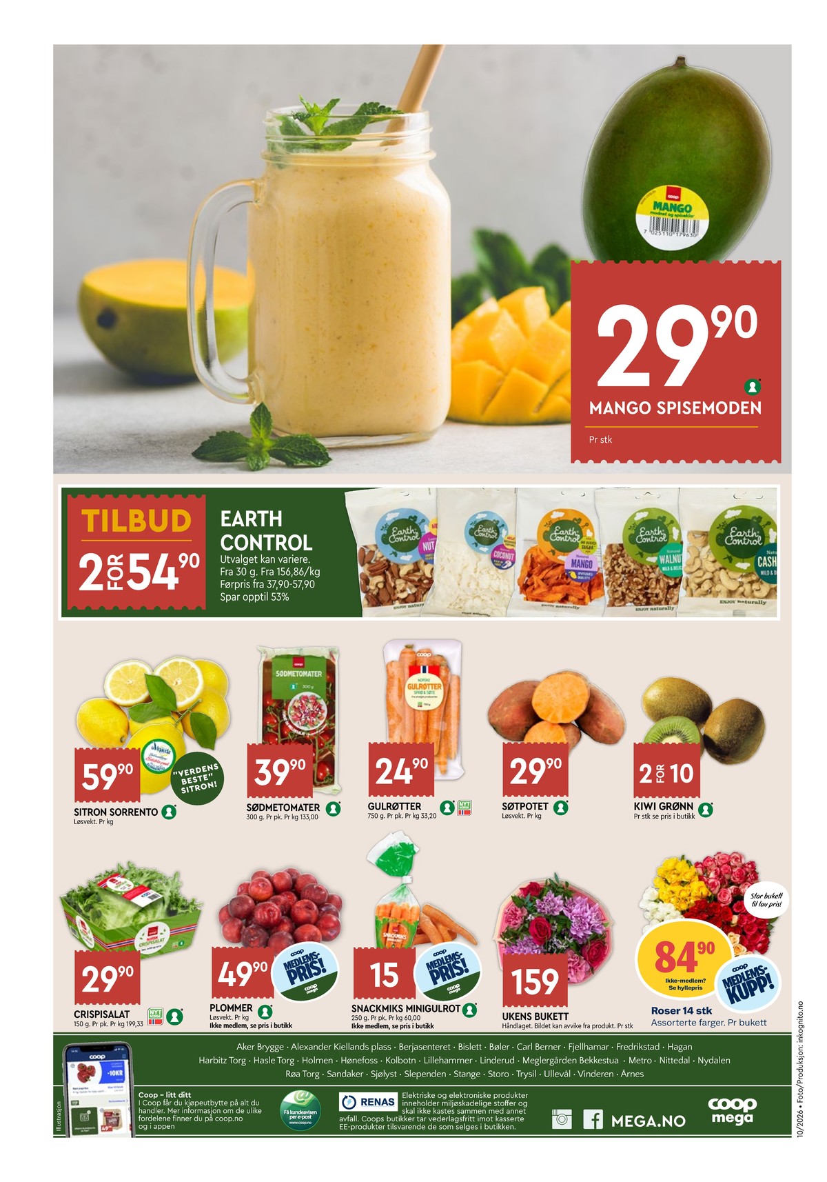 Se Coop Mega kundeavis for uge 10 på Tilbudsuken.no. Se gode tilbud på mange varer. Les kundeavisen her! Side 8