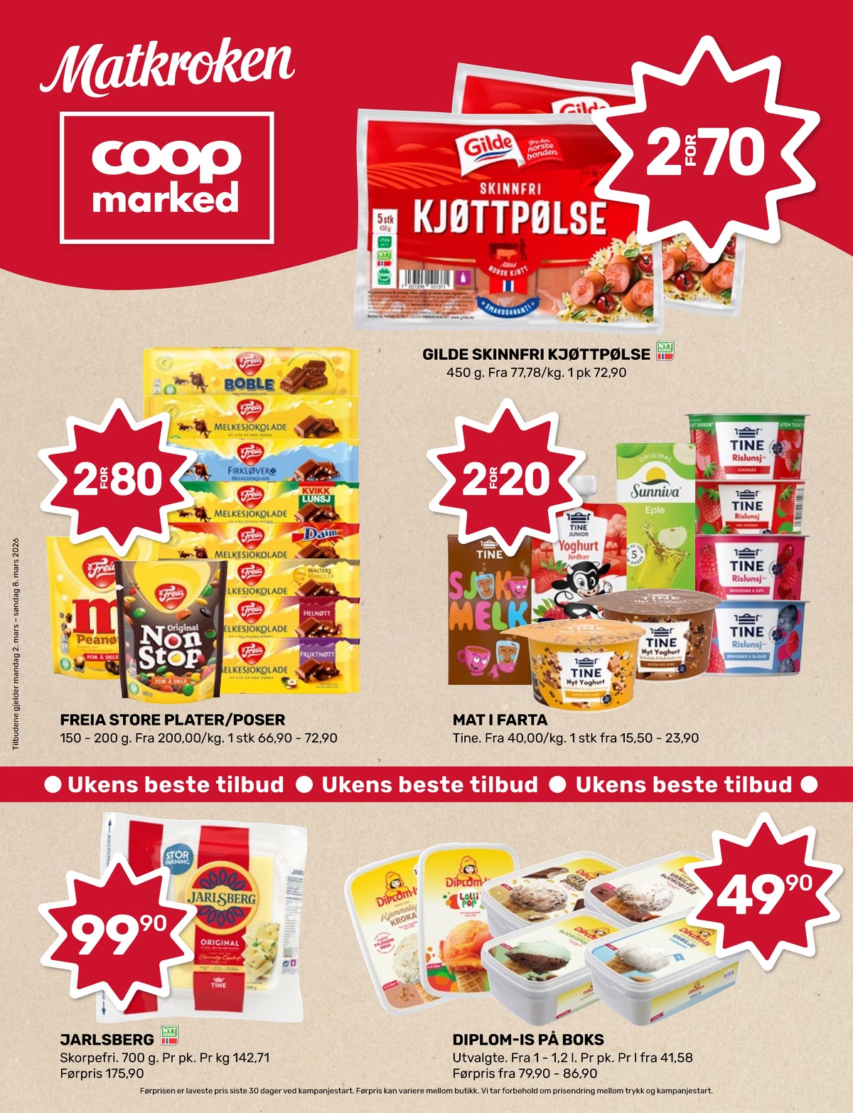 Se Coop Marked kundeavis for uge 10 på Tilbudsuken.no. Se gode tilbud på mange varer. Les kundeavisen her! Side 1
