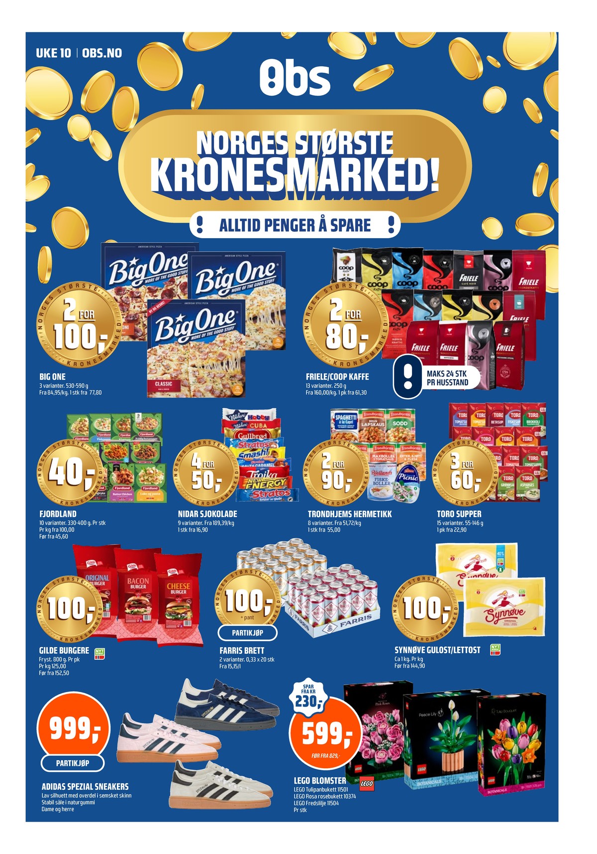 Se Coop Obs kundeavis for uge 10 på Tilbudsuken.no. Se gode tilbud på mange varer. Les kundeavisen her! Side 1