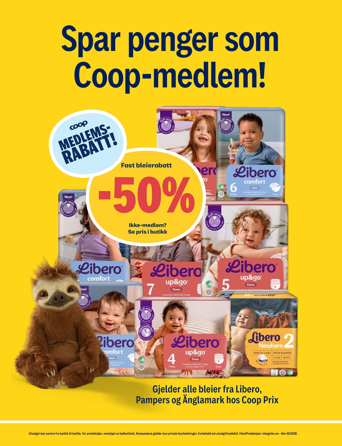 Se Coop Prix kundeavis for uke 10 på Tilbudsuken.no. Se gode tilbud på mange varer, f.eks. bleier libero eller bleier pampers. Les kundeavisen her! Side 13