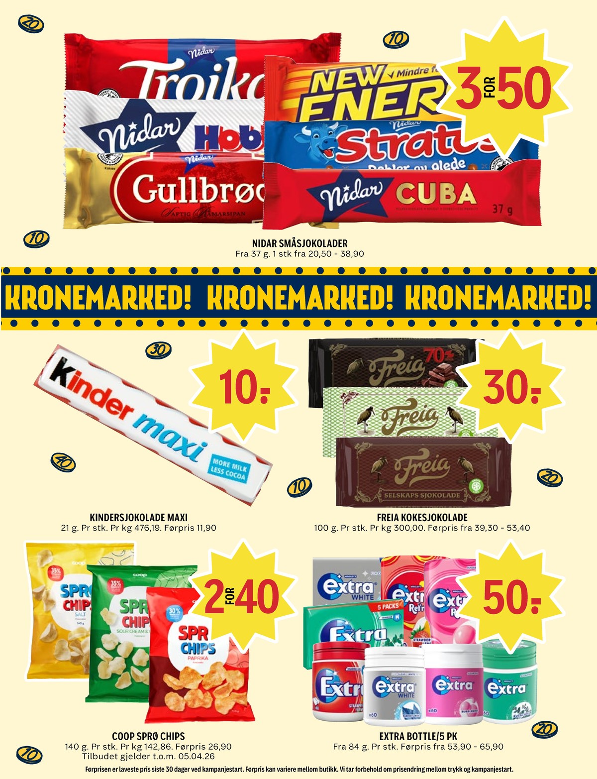 Se Coop Prix kundeavis for uke 10 på Tilbudsuken.no. Se gode tilbud på mange varer, f.eks. sjokoladebar maxi eller sprø chips crunchy & crispy paprika coop. Les kundeavisen her! Side 8