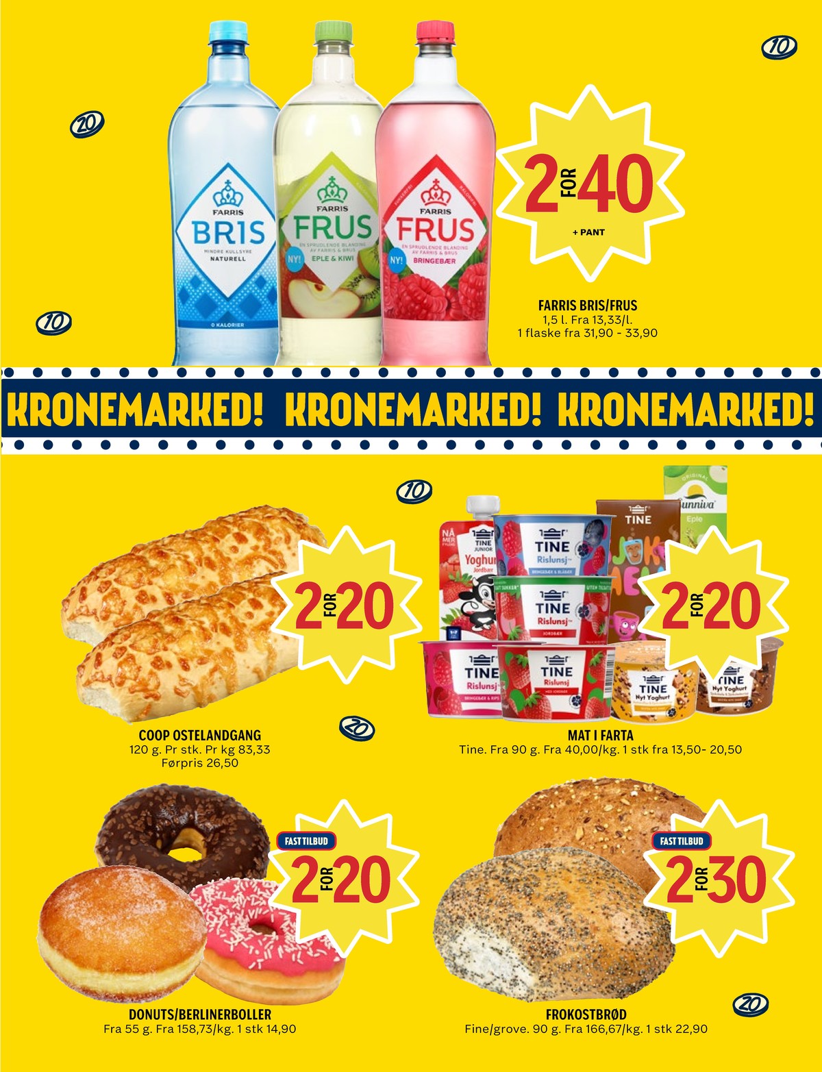 Se Coop Prix kundeavis for uke 10 på Tilbudsuken.no. Se gode tilbud på mange varer, f.eks. mineralvann bris eller mineralvann frus. Les kundeavisen her! Side 9