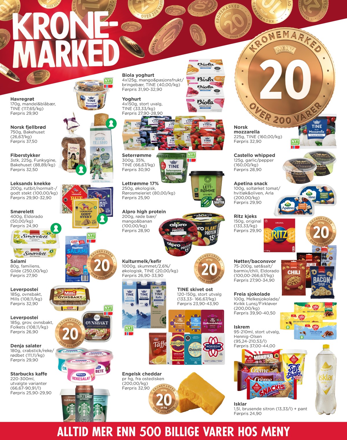 Se Meny kundeavis for uge 10 på Tilbudsuken.no. Se gode tilbud på mange varer. Les kundeavisen her! Side 4