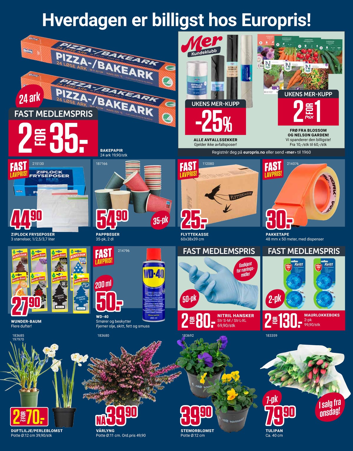 Se Europris kundeavis for uke 10 på Tilbudsuken.no. Se gode tilbud på mange varer, f.eks. bukett ukjent eller plante ukjent. Les kundeavisen her! Side 12