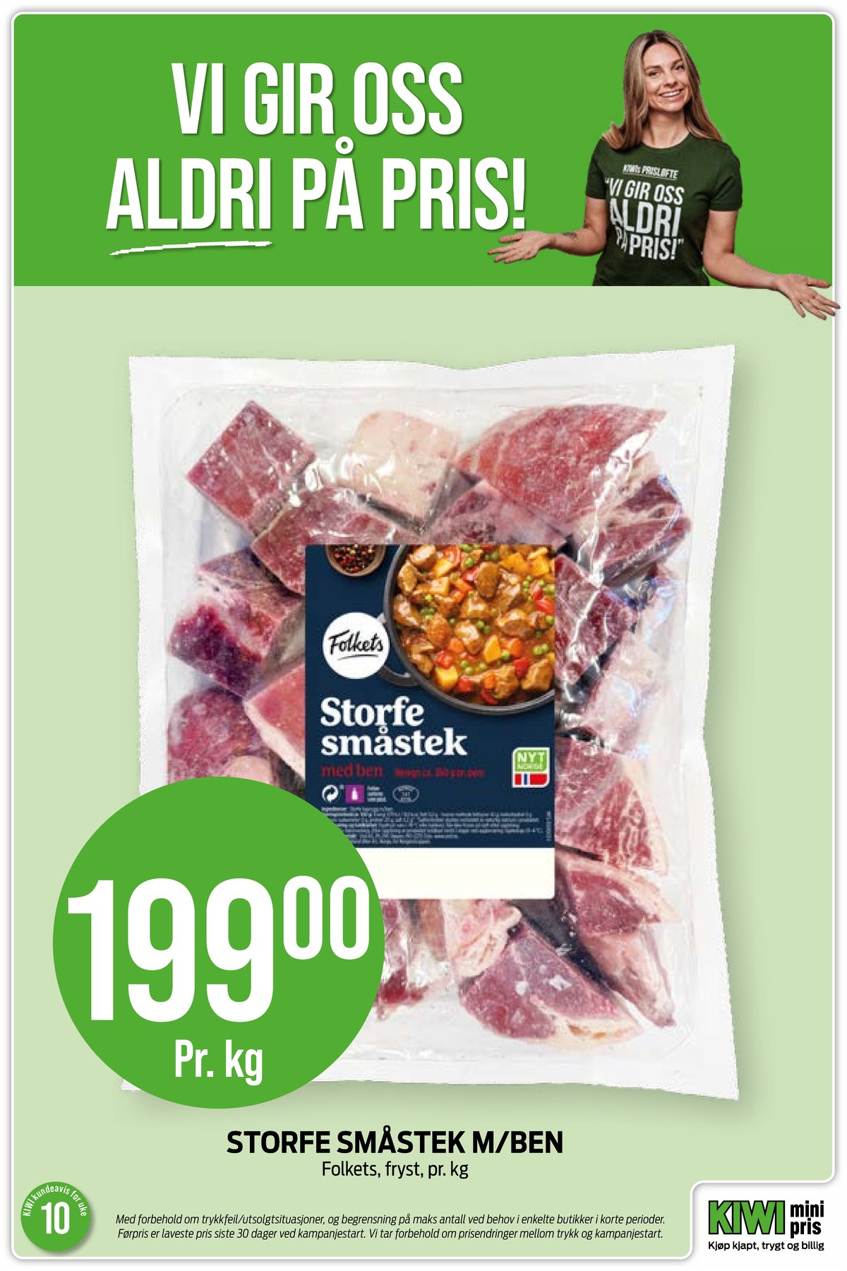 Se Kiwi kundeavis for uke 10 på Tilbudsuken.no. Se gode tilbud på mange varer, f.eks. storfekjøtt folkets eller andre varer. Les kundeavisen her! Side 15