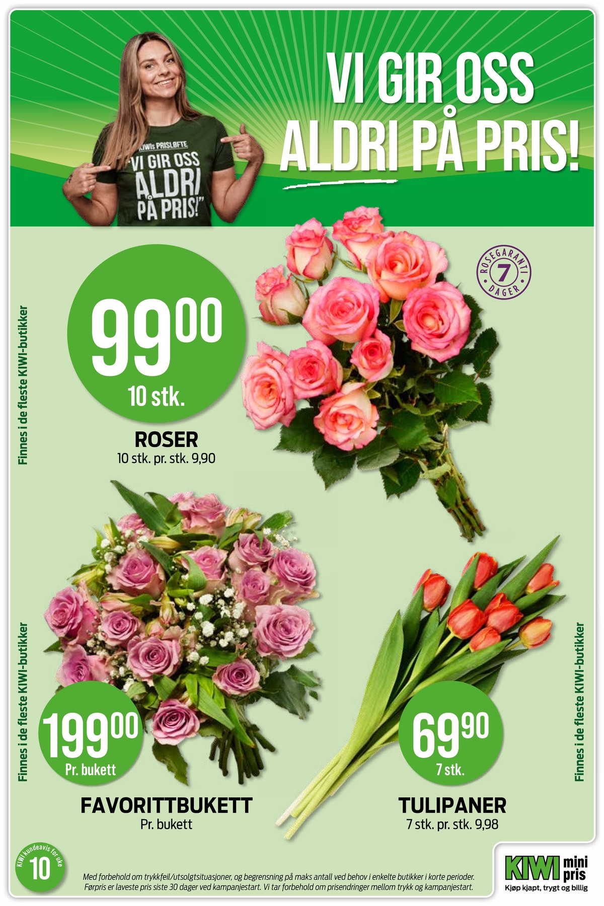 Se Kiwi kundeavis for uke 10 på Tilbudsuken.no. Se gode tilbud på mange varer, f.eks. bukett ukjent eller bukett ukjent. Les kundeavisen her! Side 5