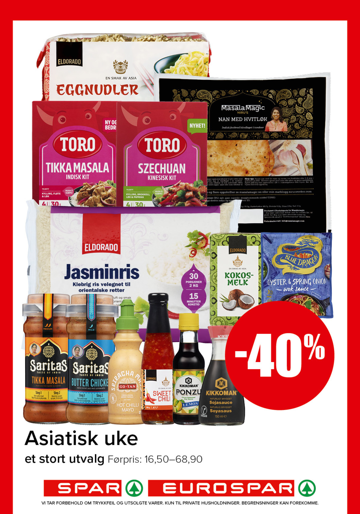 Se Spar - Eurospar kundeavis for uke 10 på Tilbudsuken.no. Se gode tilbud på mange varer, f.eks. eggnudler eldorado eller tikka masala toro. Les kundeavisen her! Side 2