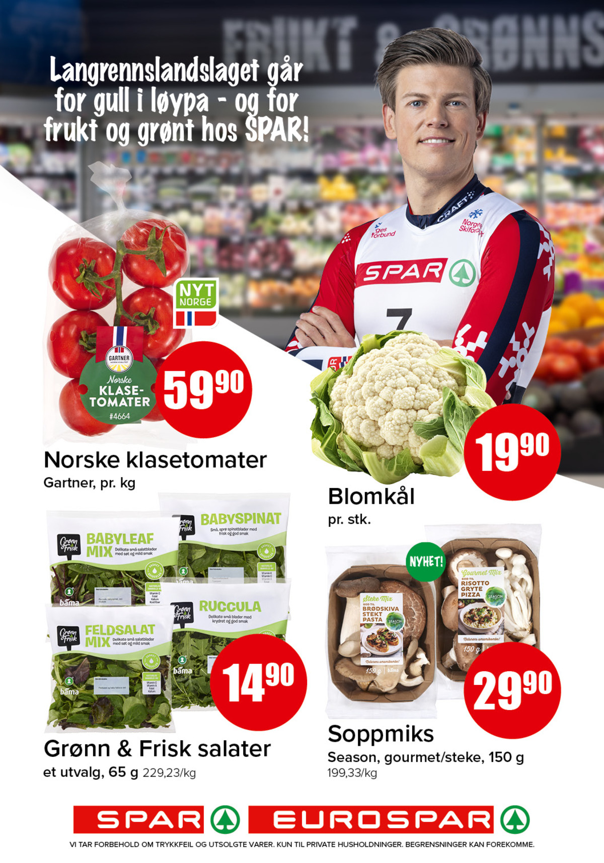 Se Spar - Eurospar kundeavis for uke 10 på Tilbudsuken.no. Se gode tilbud på mange varer, f.eks. tomater gartner eller blomkål gartner. Les kundeavisen her! Side 3