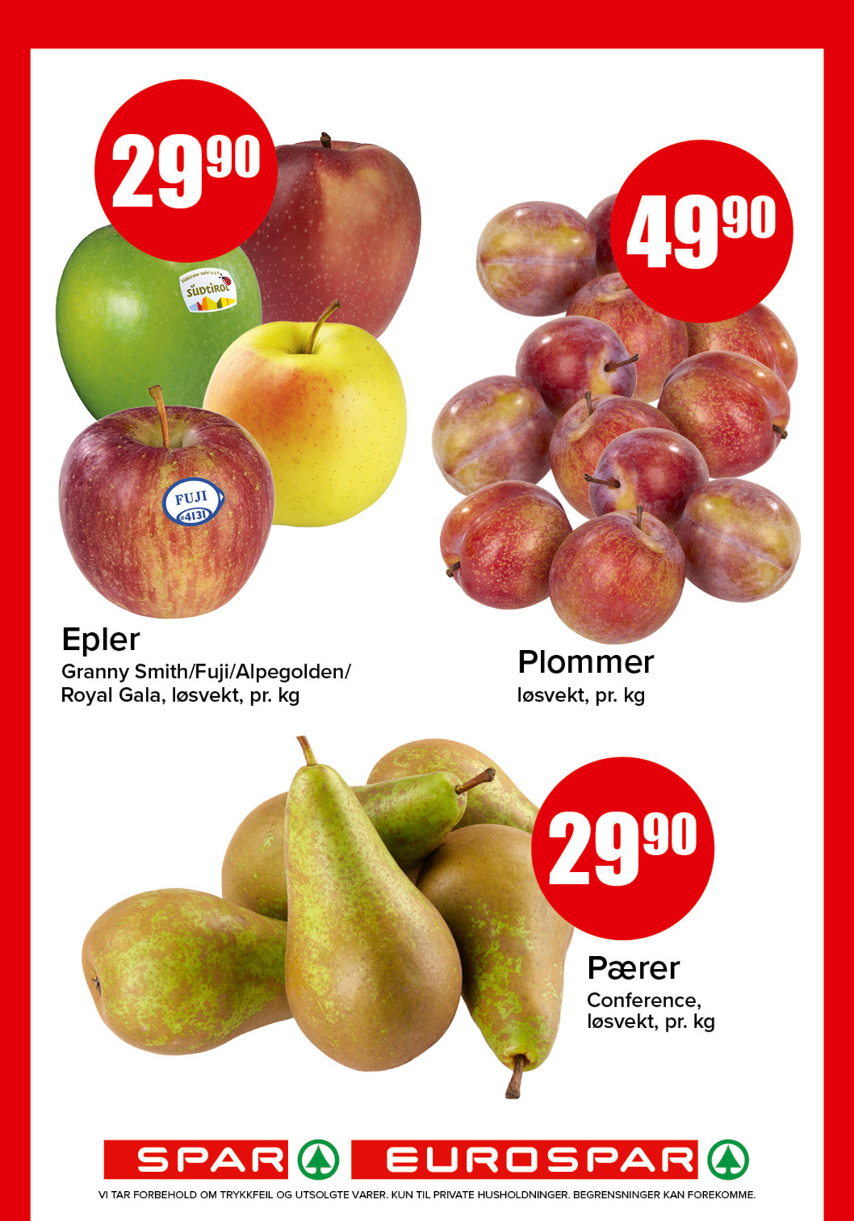 Se Spar - Eurospar kundeavis for uke 10 på Tilbudsuken.no. Se gode tilbud på mange varer, f.eks. epler gartner eller plommer ukjent. Les kundeavisen her! Side 4