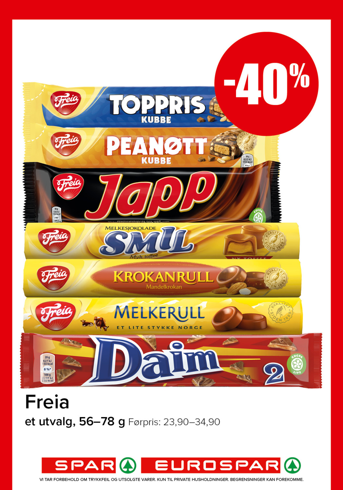 Se Spar - Eurospar kundeavis for uke 10 på Tilbudsuken.no. Se gode tilbud på mange varer, f.eks. sjokoladebar daim eller sjokoladebar japp. Les kundeavisen her! Side 8