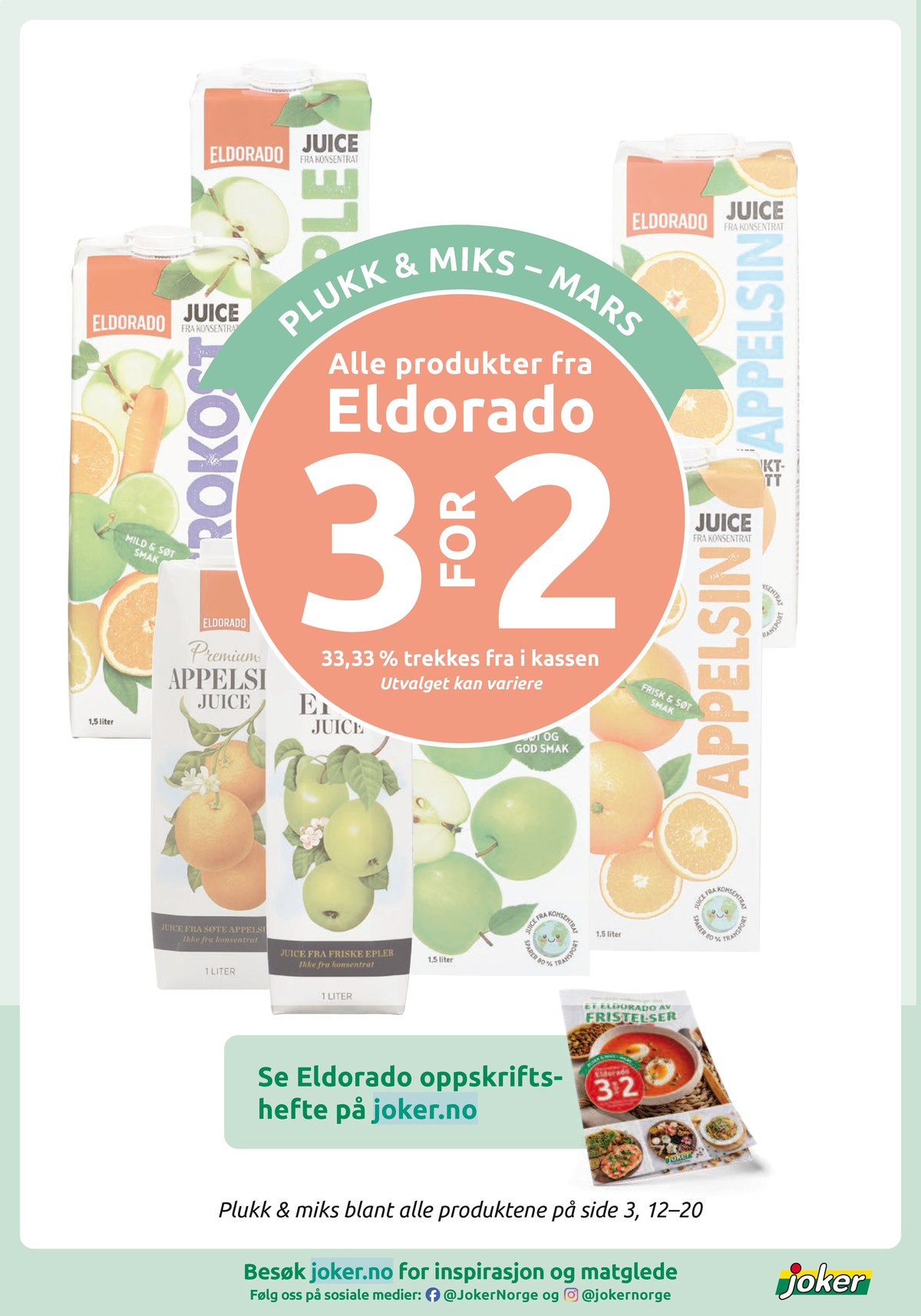 Se Joker kundeavis for uge 10 på Tilbudsuken.no. Se gode tilbud på mange varer. Les kundeavisen her! Side 20