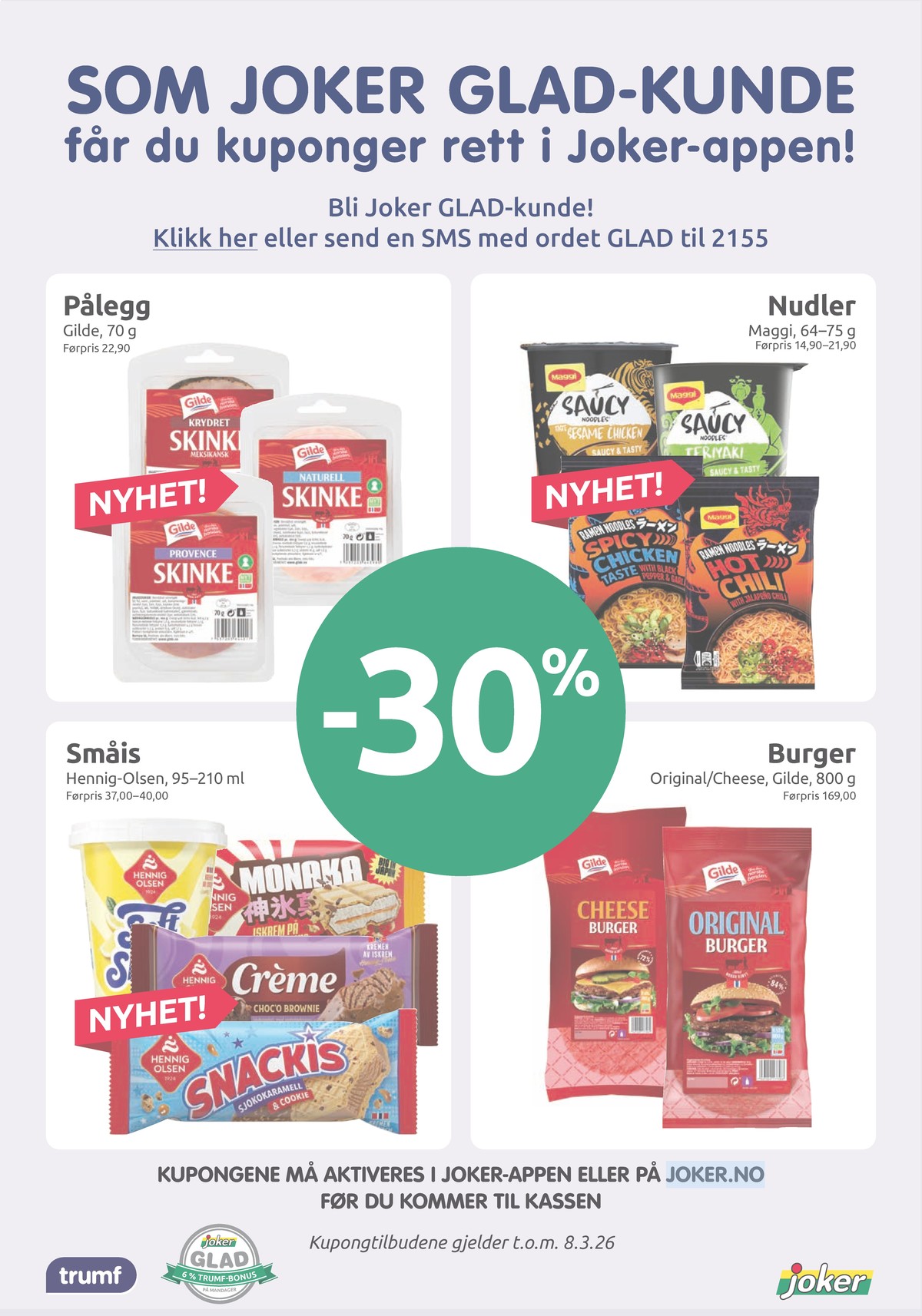 Se Joker kundeavis for uge 10 på Tilbudsuken.no. Se gode tilbud på mange varer. Les kundeavisen her! Side 23