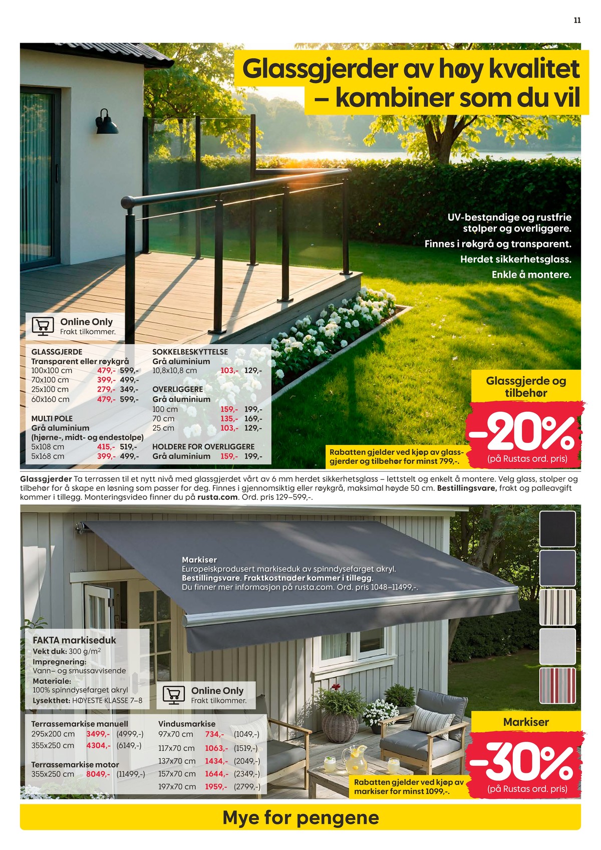 Se Rusta kundeavis for uge 10 på Tilbudsuken.no. Se gode tilbud på mange varer. Les kundeavisen her! Side 11