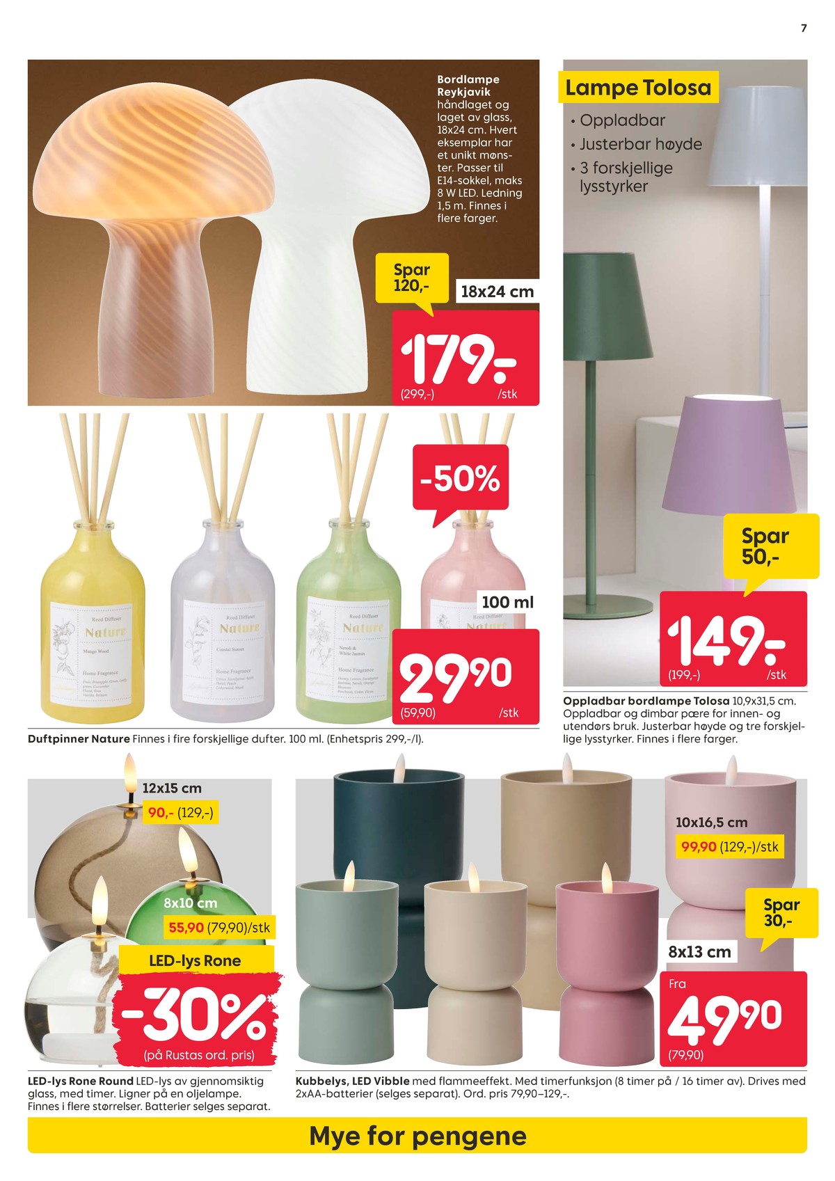 Se Rusta kundeavis for uge 10 på Tilbudsuken.no. Se gode tilbud på mange varer. Les kundeavisen her! Side 7