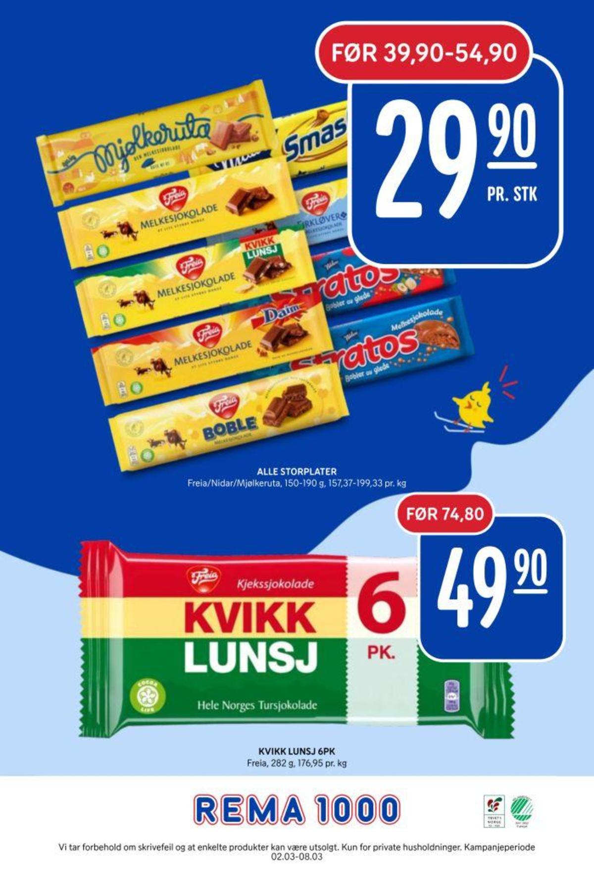 Se Rema 1000 kundeavis for uge 10 på Tilbudsuken.no. Se gode tilbud på mange varer. Les kundeavisen her! Side 31