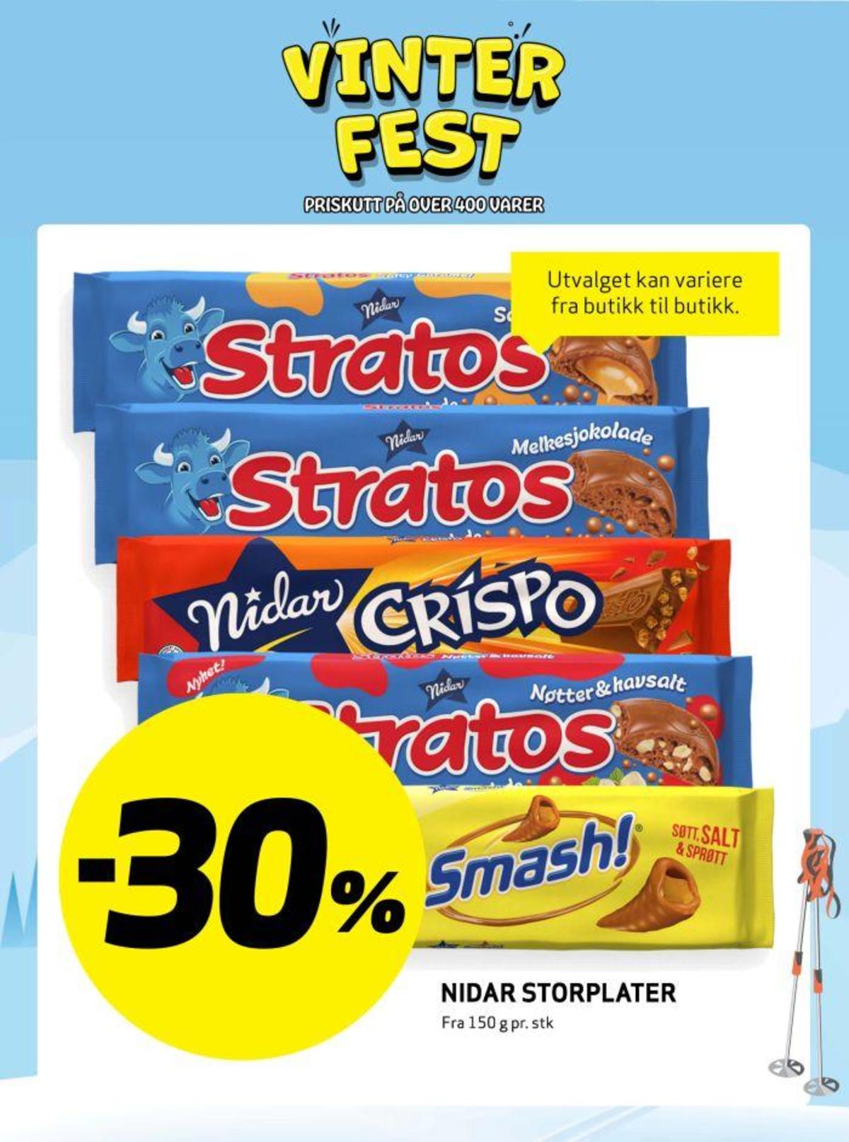 Se Bunnpris kundeavis for uke 10 på Tilbudsuken.no. Se gode tilbud på mange varer, f.eks. sjokoladepose smash! eller sjokoladeplate crispo. Les kundeavisen her! Side 20