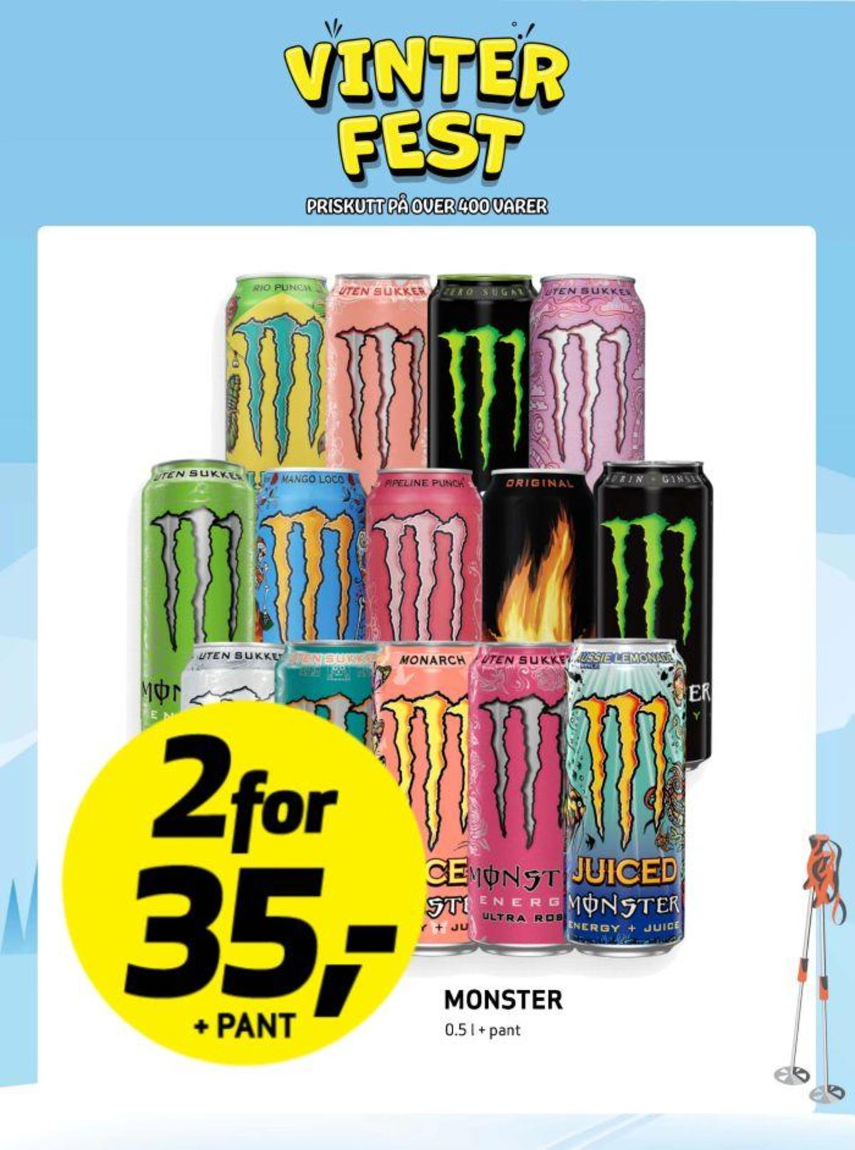 Se Bunnpris kundeavis for uke 10 på Tilbudsuken.no. Se gode tilbud på mange varer, f.eks. energidrikk monster energy eller energidrikk monster energy. Les kundeavisen her! Side 21