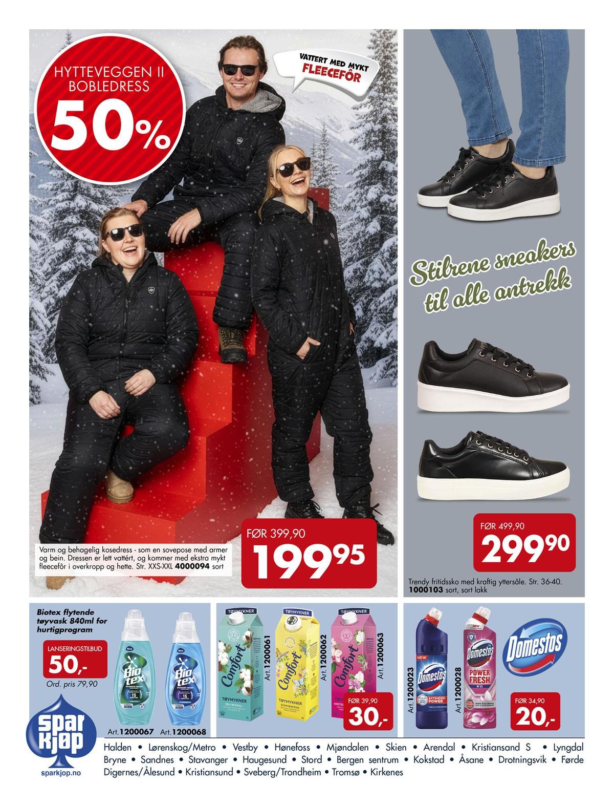 Se Sparkjøp kundeavis for uke 10 på Tilbudsuken.no. Se gode tilbud på mange varer, f.eks. wc rens domestos eller tøymykner comfort. Les kundeavisen her! Side 8