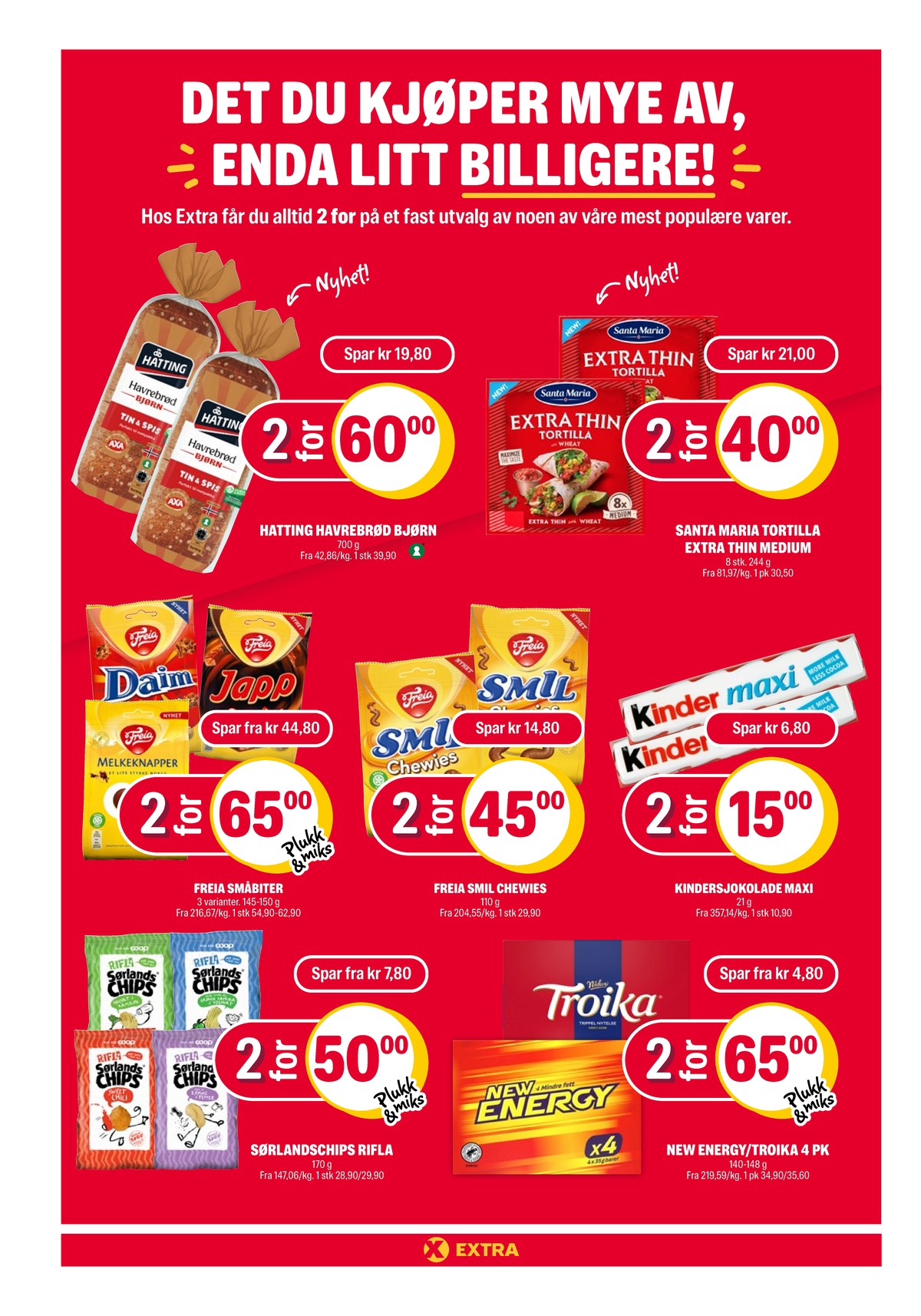 Se Coop Extra kundeavis for uge 11 på Tilbudsuken.no. Se gode tilbud på mange varer. Les kundeavisen her! Side 20