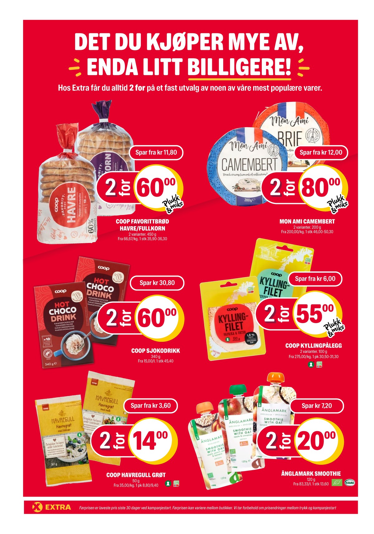 Se Coop Extra kundeavis for uge 11 på Tilbudsuken.no. Se gode tilbud på mange varer. Les kundeavisen her! Side 22