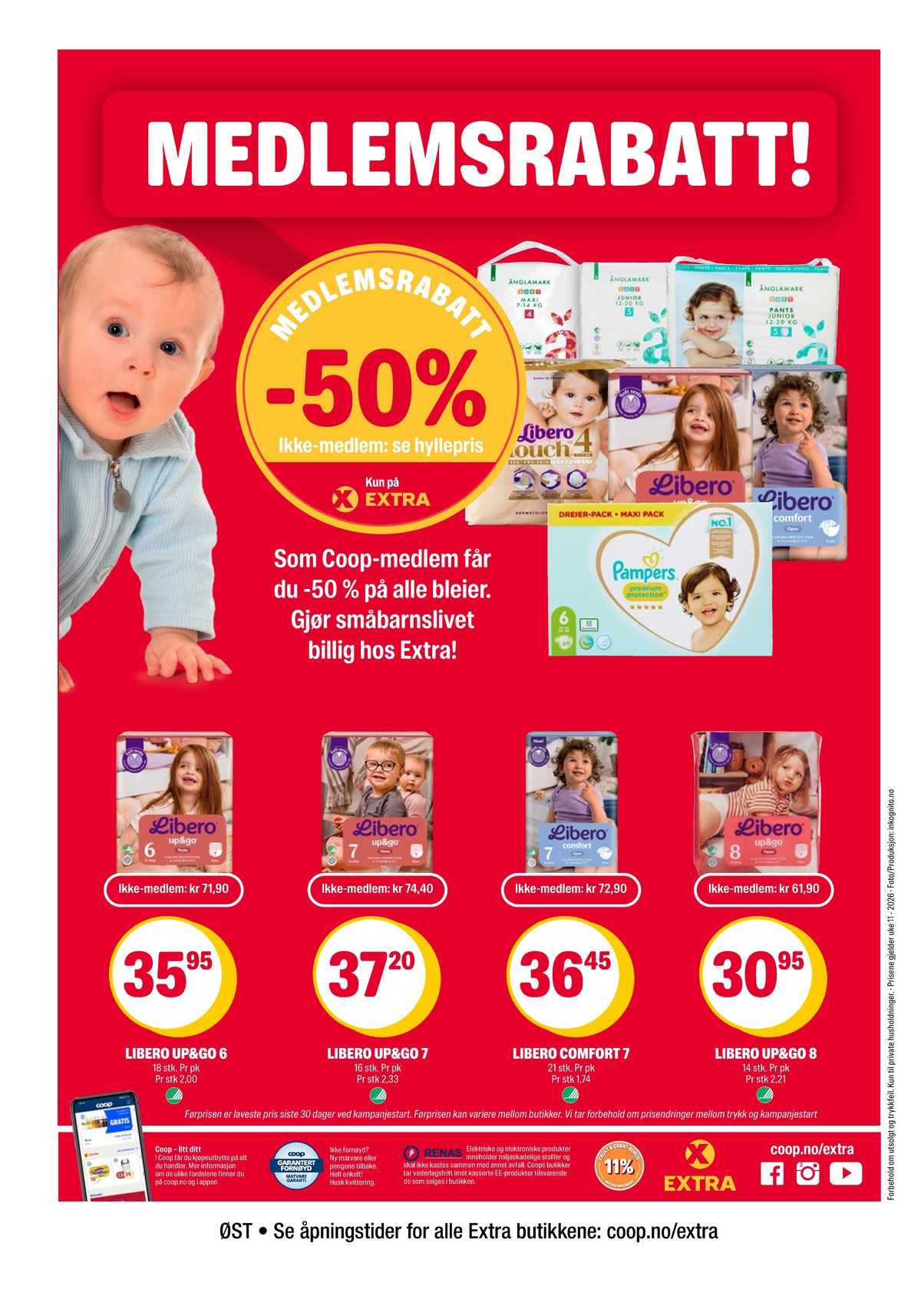 Se Coop Extra kundeavis for uge 11 på Tilbudsuken.no. Se gode tilbud på mange varer. Les kundeavisen her! Side 26
