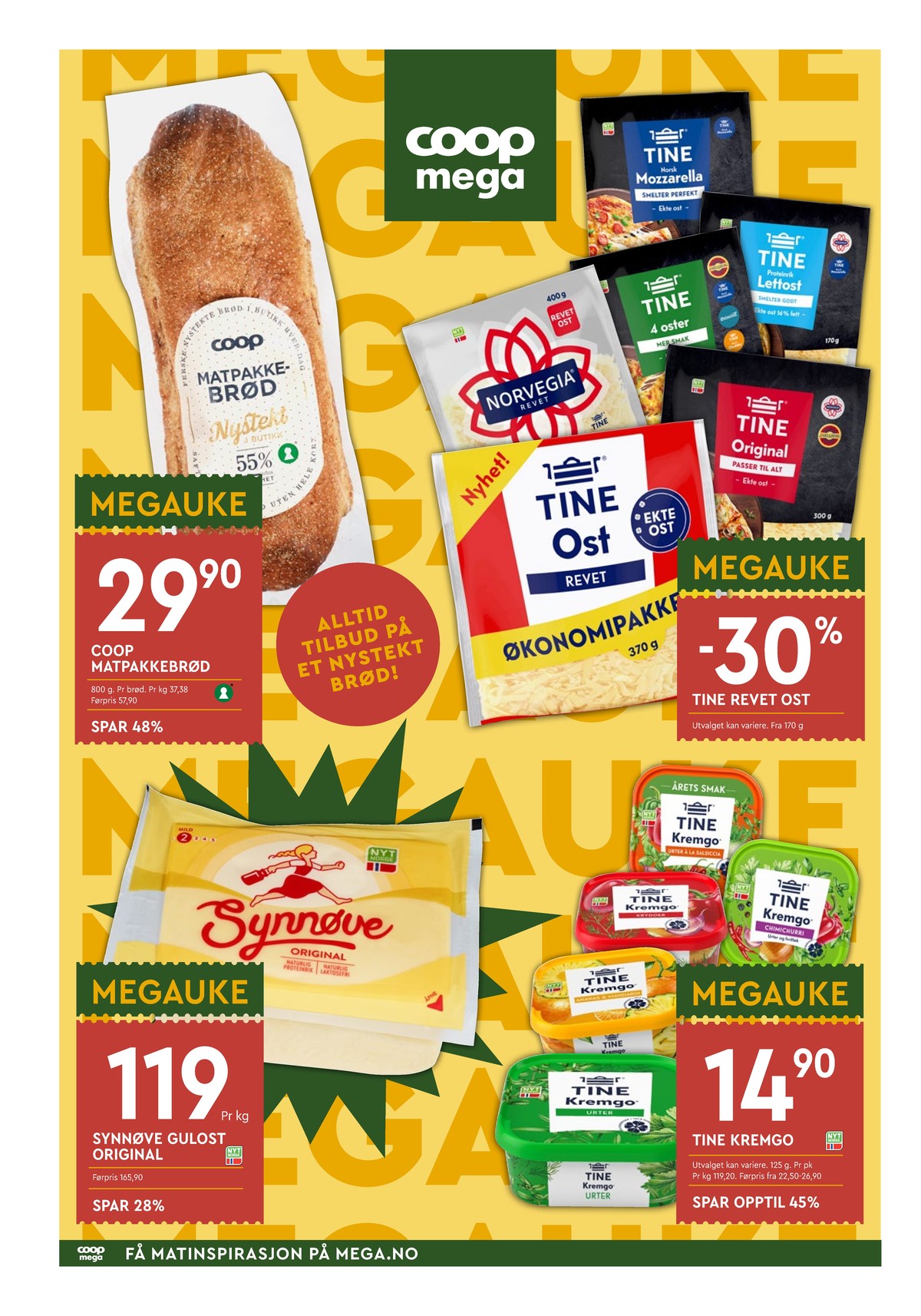 Se Coop Mega kundeavis for uge 11 på Tilbudsuken.no. Se gode tilbud på mange varer. Les kundeavisen her! Side 4