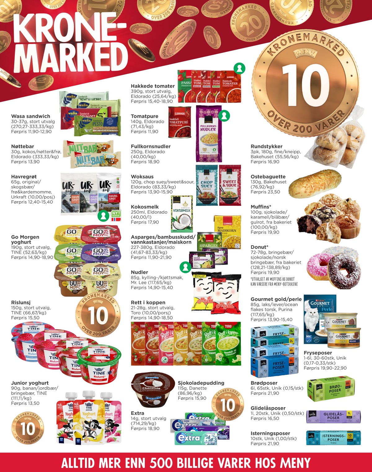 Se Meny kundeavis for uge 11 på Tilbudsuken.no. Se gode tilbud på mange varer. Les kundeavisen her! Side 2