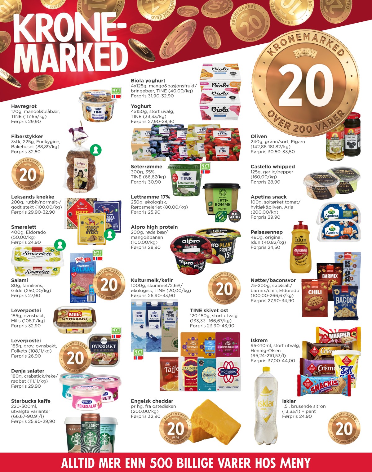 Se Meny kundeavis for uge 11 på Tilbudsuken.no. Se gode tilbud på mange varer. Les kundeavisen her! Side 4