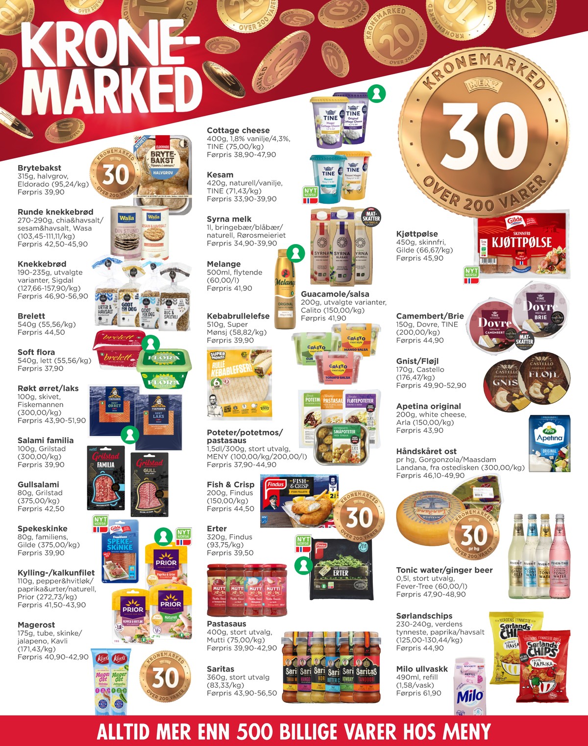 Se Meny kundeavis for uge 11 på Tilbudsuken.no. Se gode tilbud på mange varer. Les kundeavisen her! Side 6