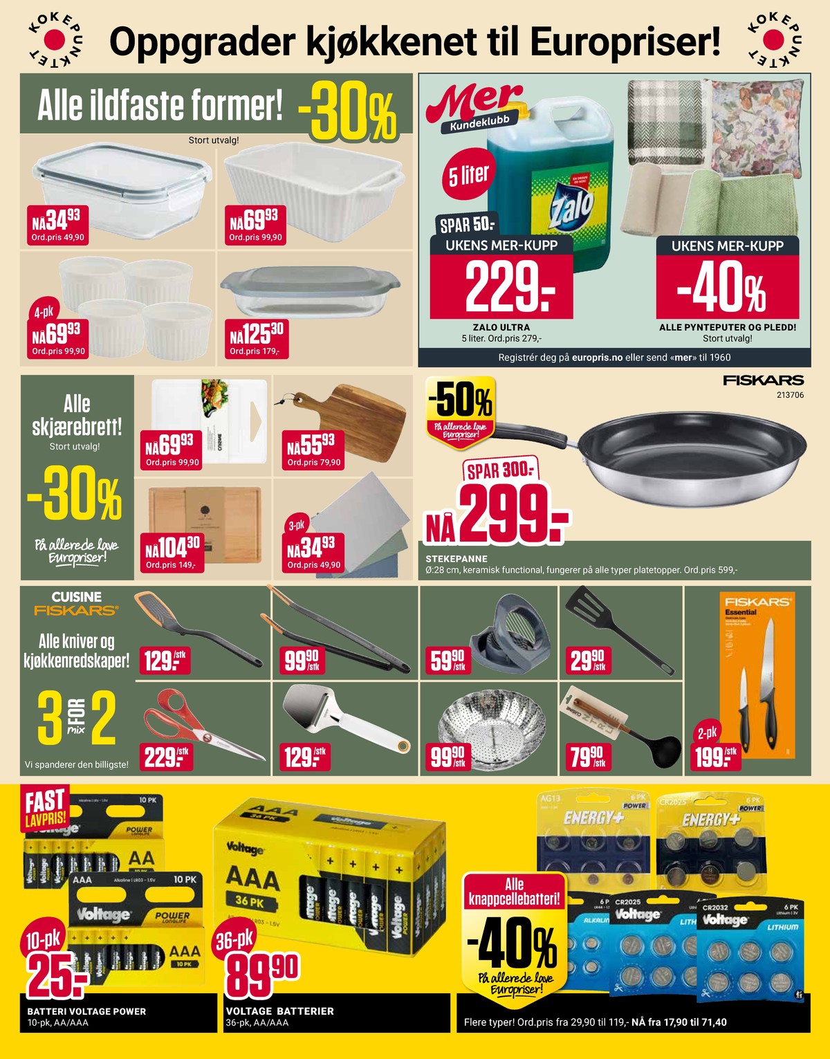 Se Europris kundeavis for uke 11 på Tilbudsuken.no. Se gode tilbud på mange varer, f.eks. batterier varta eller batterier energy plus. Les kundeavisen her! Side 12