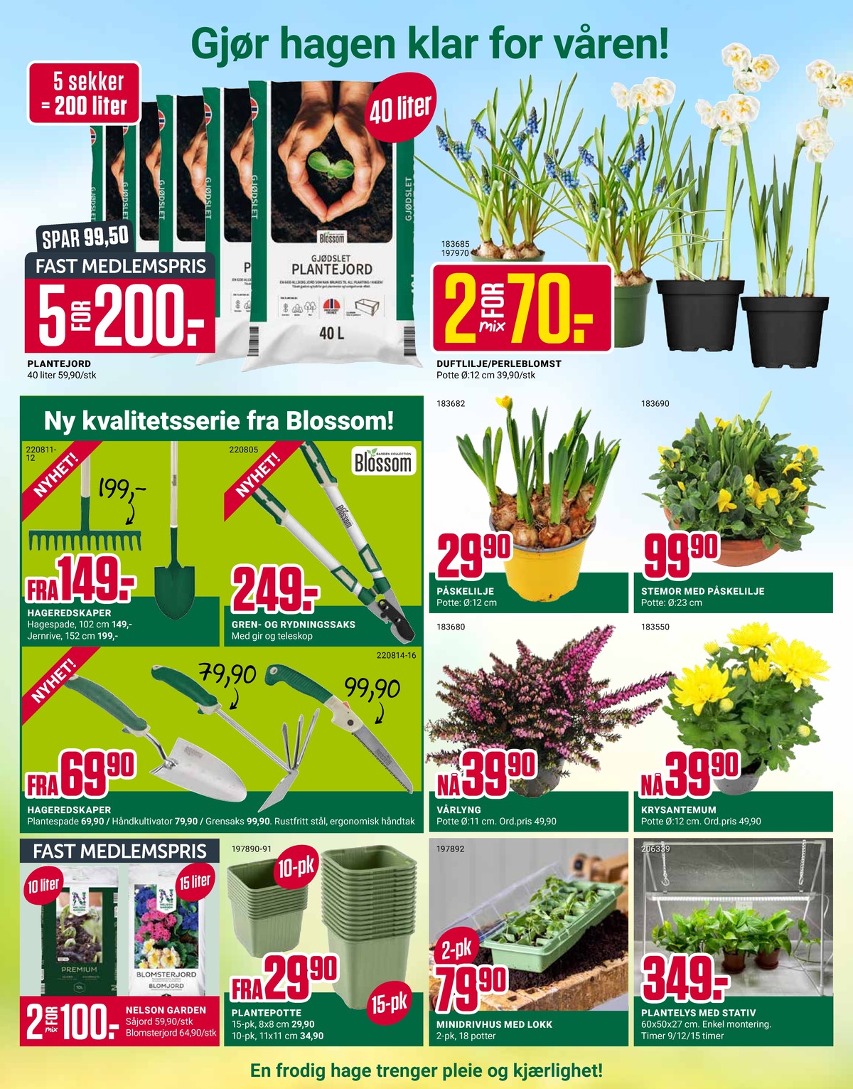 Se Europris kundeavis for uke 11 på Tilbudsuken.no. Se gode tilbud på mange varer, f.eks. plante ukjent eller plantejord blossom. Les kundeavisen her! Side 7