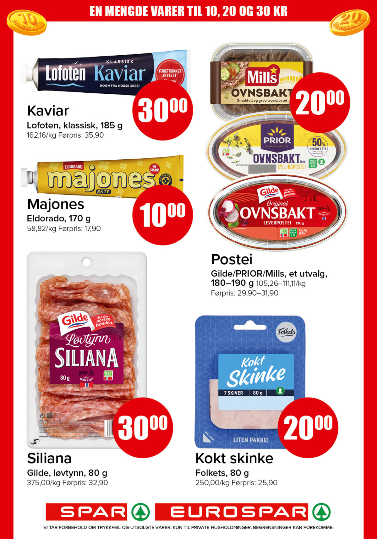 Se Spar - Eurospar kundeavis for uke 11 på Tilbudsuken.no. Se gode tilbud på mange varer, f.eks. kaviar lofoten eller kyllingpostei prior. Les kundeavisen her! Side 12