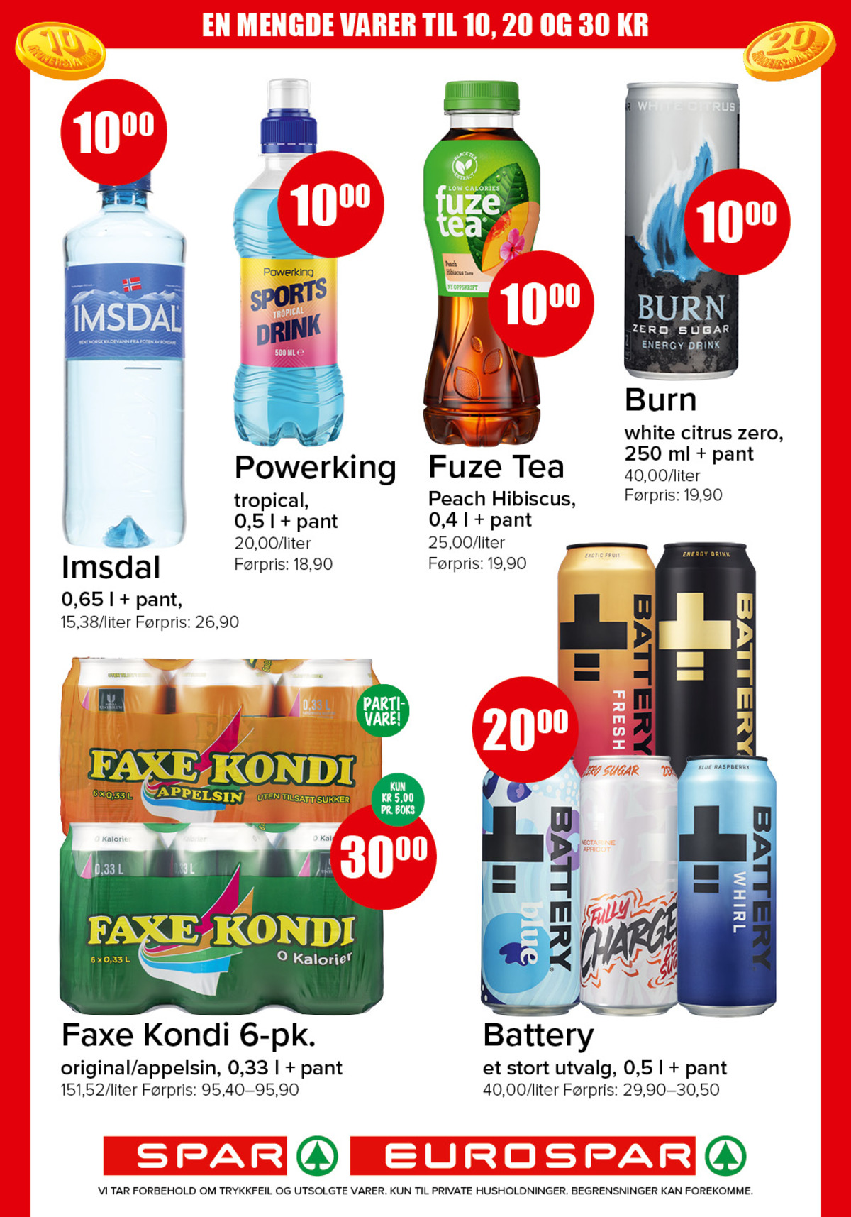Se Spar - Eurospar kundeavis for uke 11 på Tilbudsuken.no. Se gode tilbud på mange varer, f.eks. mineralvann imsdal eller energidrikk powerking. Les kundeavisen her! Side 13