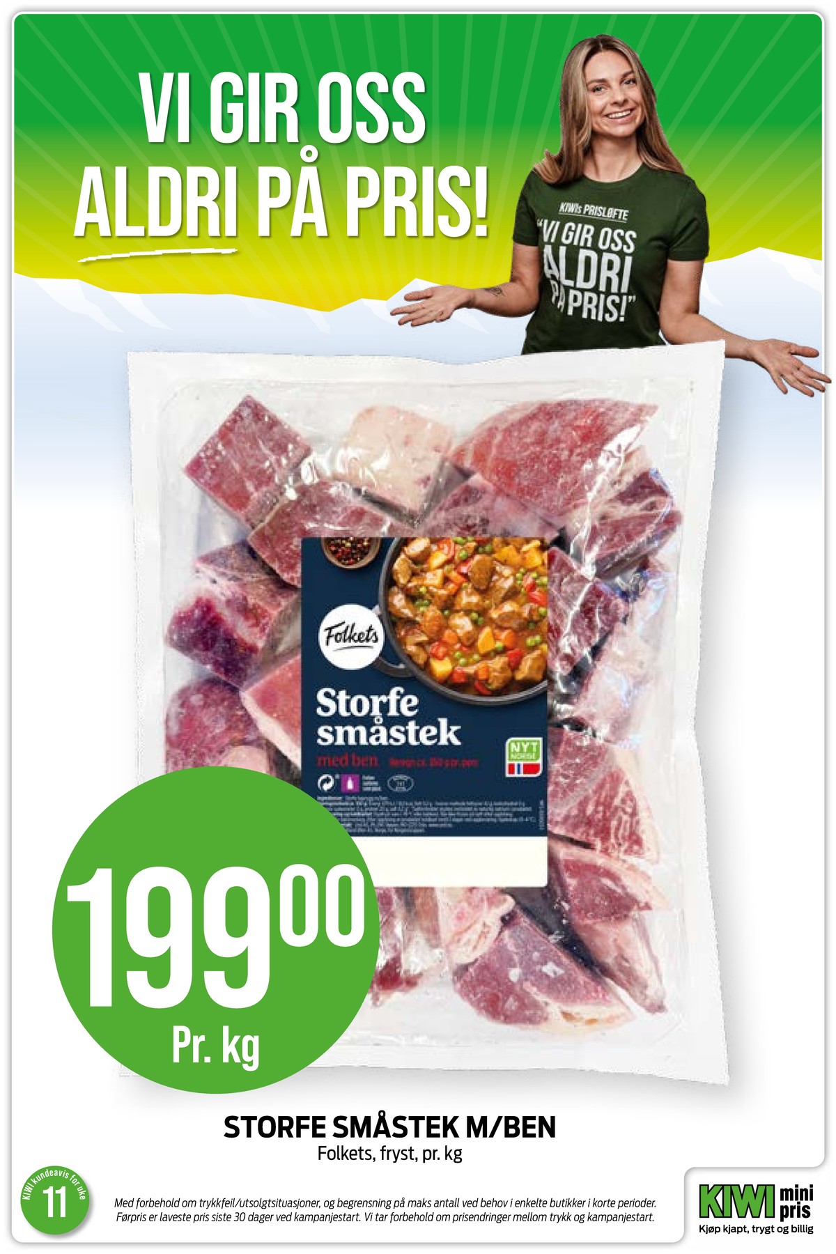 Se Kiwi kundeavis for uke 11 på Tilbudsuken.no. Se gode tilbud på mange varer, f.eks. storfekjøtt folkets eller andre varer. Les kundeavisen her! Side 26