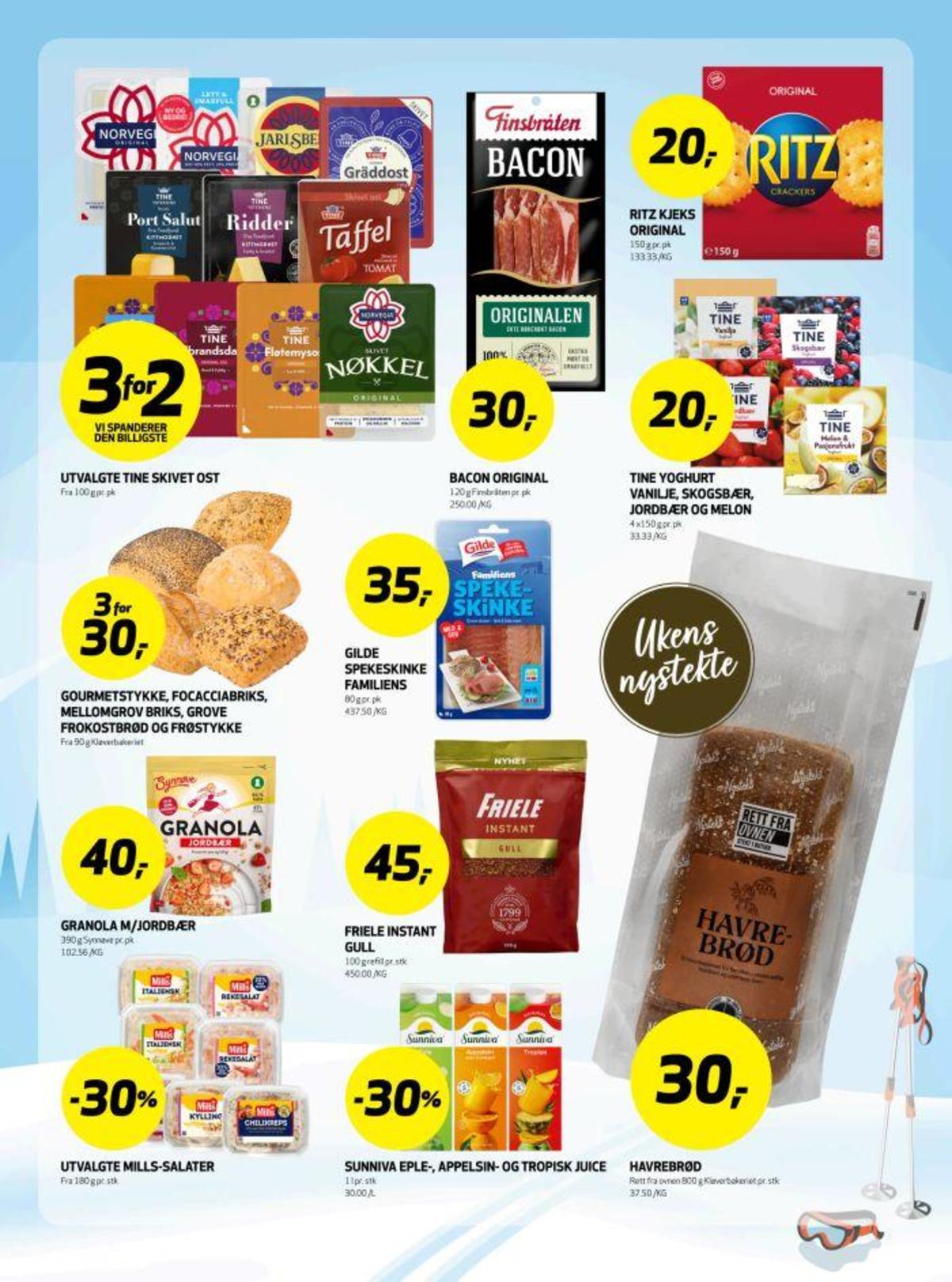 Se Bunnpris kundeavis for uke 11 på Tilbudsuken.no. Se gode tilbud på mange varer, f.eks. melon & pasjon frokostyoghurt tine eller skogsbær yoghurt tine. Les kundeavisen her! Side 18
