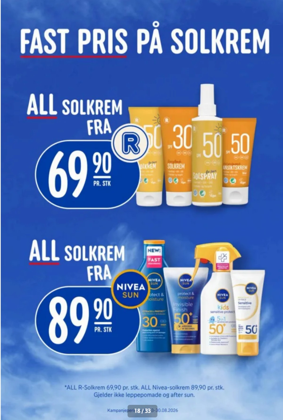 Se Rema 1000 kundeavis for uke 11 på Tilbudsuken.no. Se gode tilbud på mange varer, f.eks. solkrem nivea eller solkrem rema 1000. Les kundeavisen her! Side 18