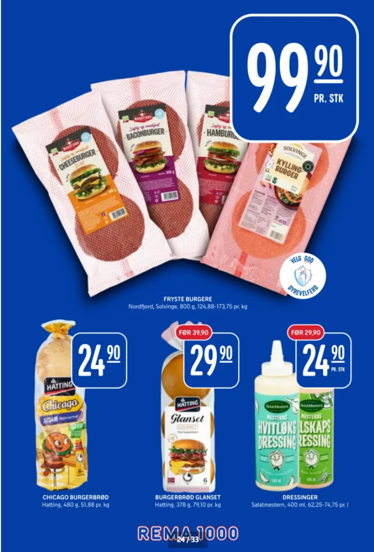 Se Rema 1000 kundeavis for uke 11 på Tilbudsuken.no. Se gode tilbud på mange varer, f.eks. chicago burgerbrød hatting eller glanset gourmet burgerbolle hatting. Les kundeavisen her! Side 24