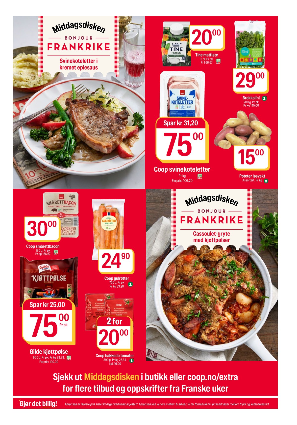 Se Coop Extra kundeavis for uke 12 på Tilbudsuken.no. Se gode tilbud på mange varer, f.eks. matfløte tine eller brokkoli ukjent. Les kundeavisen her! Side 7