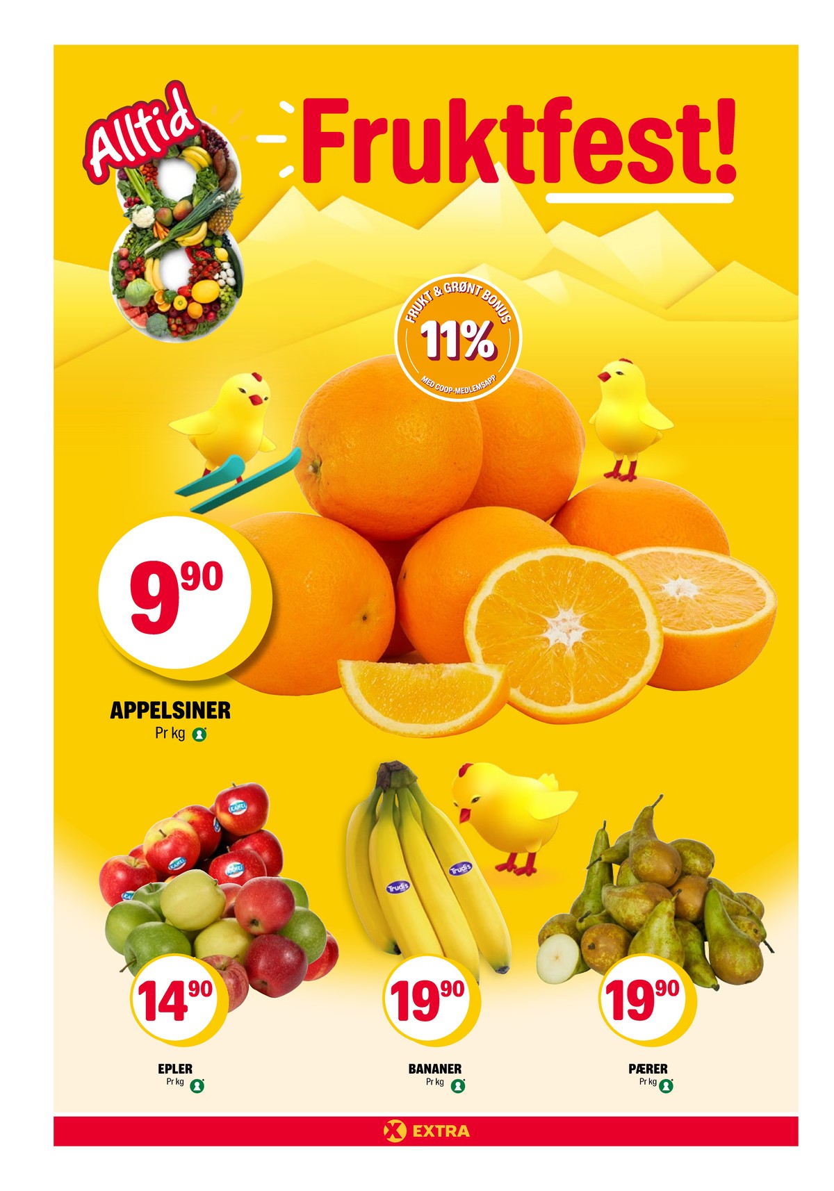 Se Coop Extra kundeavis for uke 12 på Tilbudsuken.no. Se gode tilbud på mange varer, f.eks. appelsiner ukjent eller epler ukjent. Les kundeavisen her! Side 8