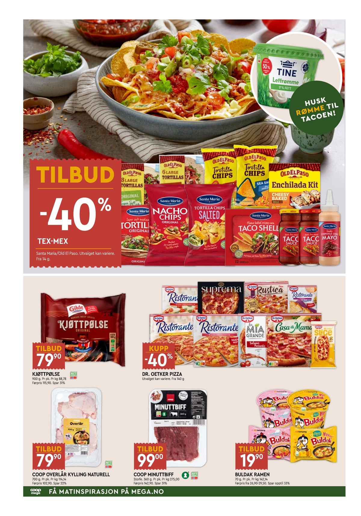 Se Coop Mega kundeavis for uke 12 på Tilbudsuken.no. Se gode tilbud på mange varer, f.eks. kjøttpølser gilde eller kyllinglår coop. Les kundeavisen her! Side 2