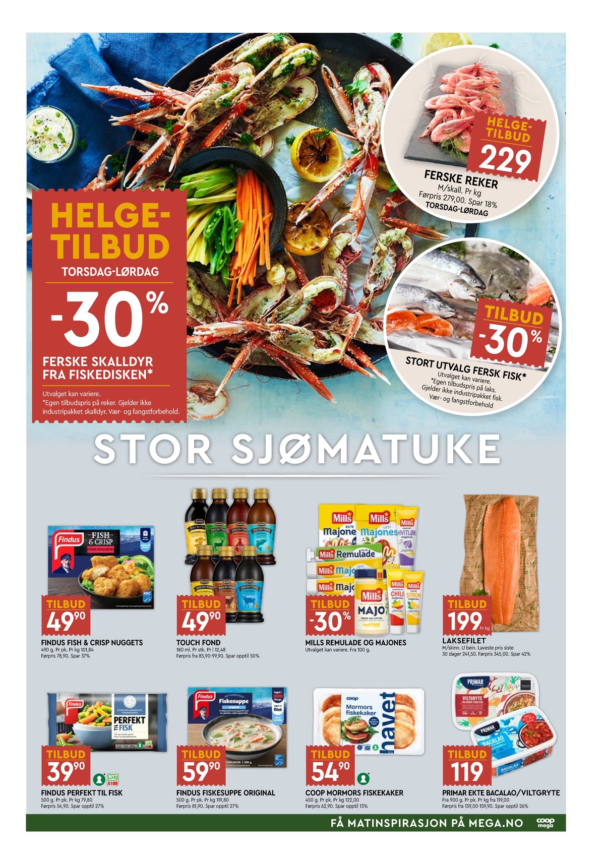 Se Coop Mega kundeavis for uke 12 på Tilbudsuken.no. Se gode tilbud på mange varer, f.eks. reker ukjent eller fisk ukjent. Les kundeavisen her! Side 3