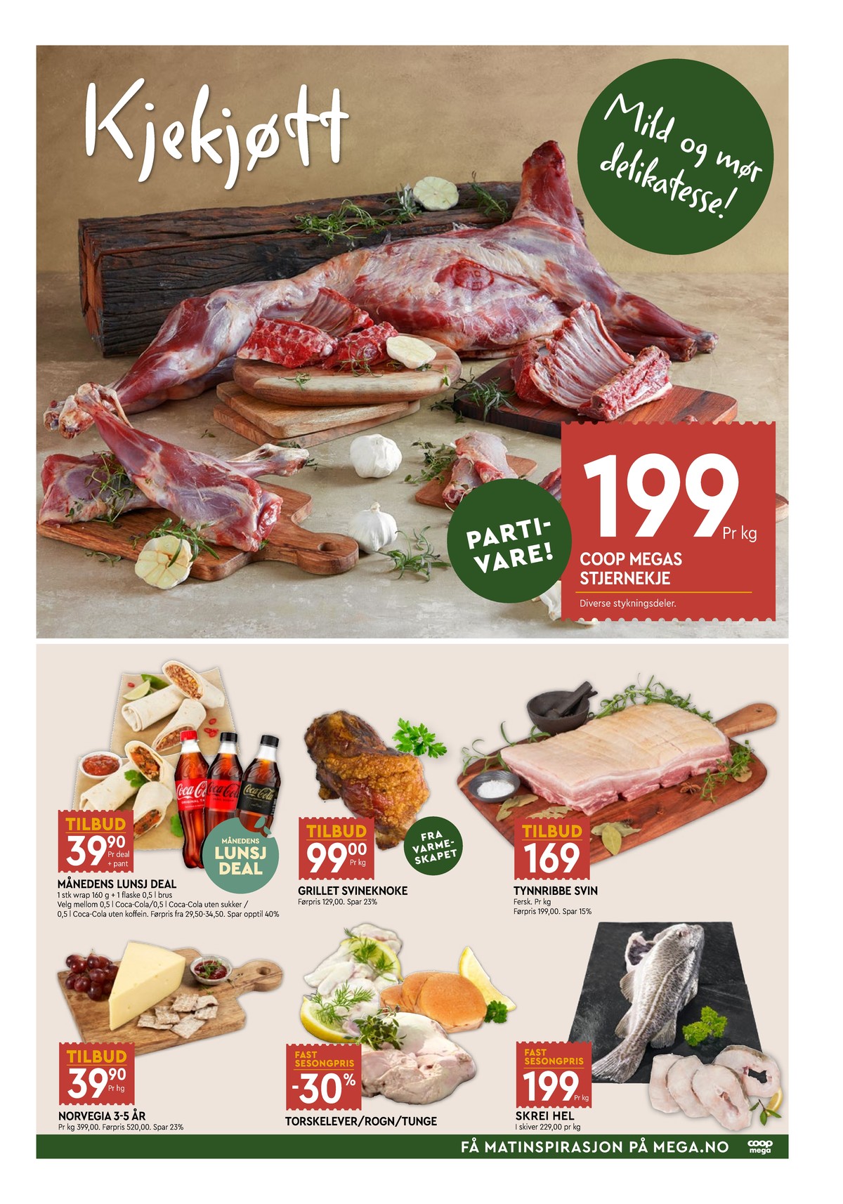 Se Coop Mega kundeavis for uke 12 på Tilbudsuken.no. Se gode tilbud på mange varer, f.eks. lammekjøtt coop eller delikatesse coop. Les kundeavisen her! Side 5