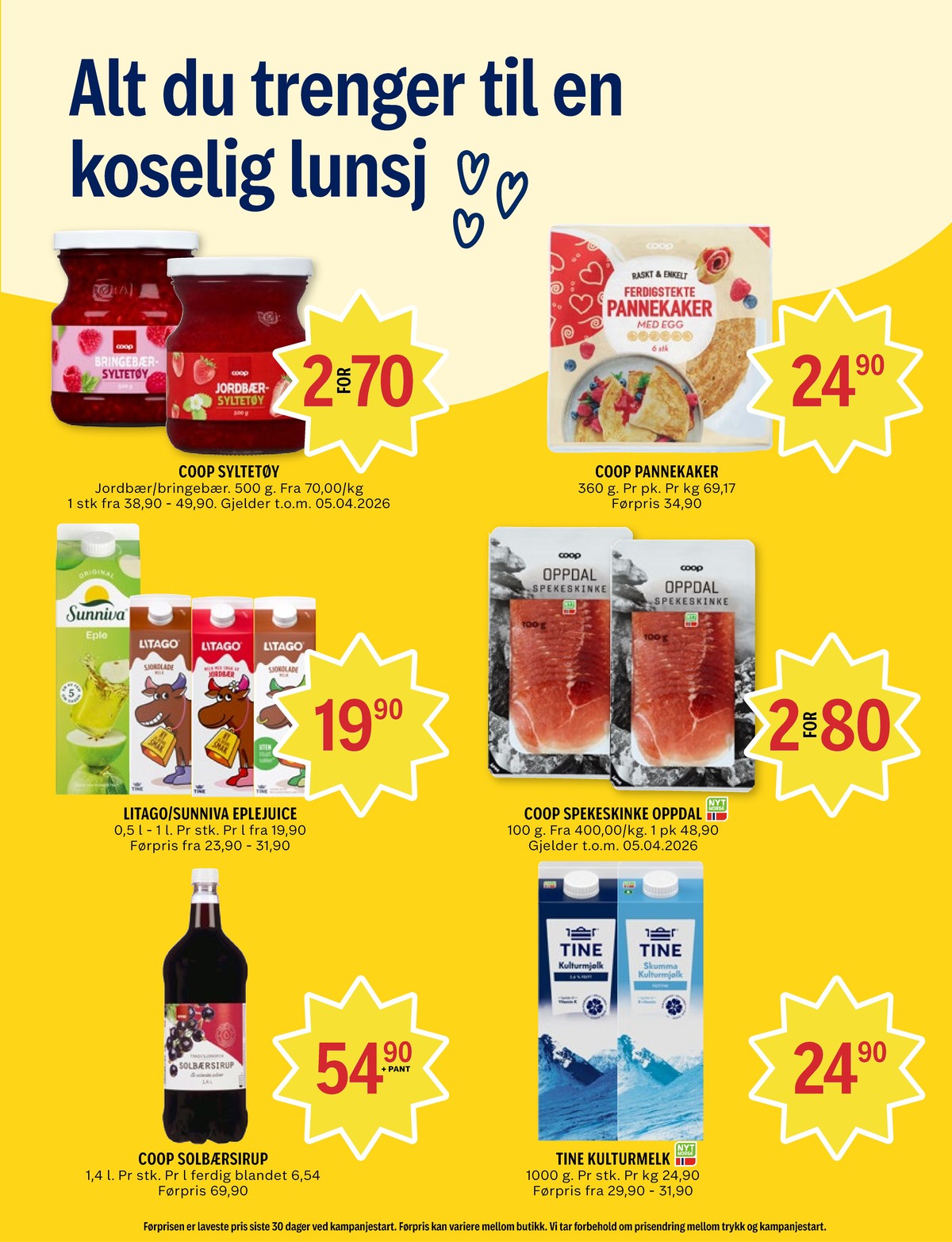 Se Coop Prix kundeavis for uke 12 på Tilbudsuken.no. Se gode tilbud på mange varer, f.eks. jordbærsyltetøy 500 gr. coop eller bringebærsyltetøy 500 gr. coop. Les kundeavisen her! Side 7