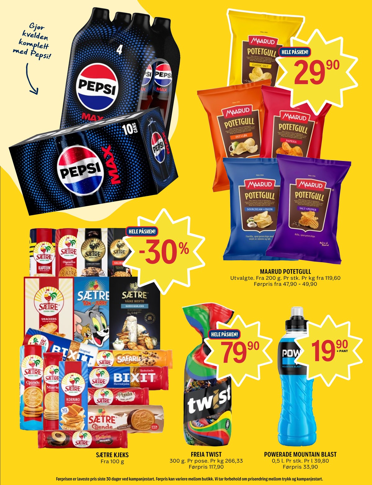 Se Coop Prix kundeavis for uke 12 på Tilbudsuken.no. Se gode tilbud på mange varer, f.eks. potetgull salt & pepper maarud eller potetgull classic salt maarud. Les kundeavisen her! Side 9