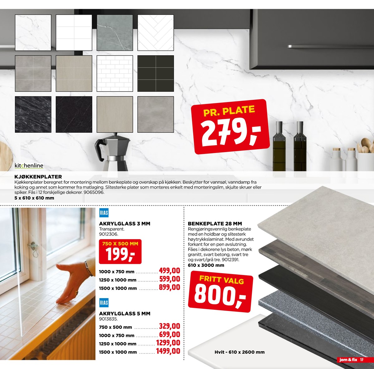 Se Jem & Fix kundeavis for uge 12 på Tilbudsuken.no. Se gode tilbud på mange varer. Les kundeavisen her! Side 17