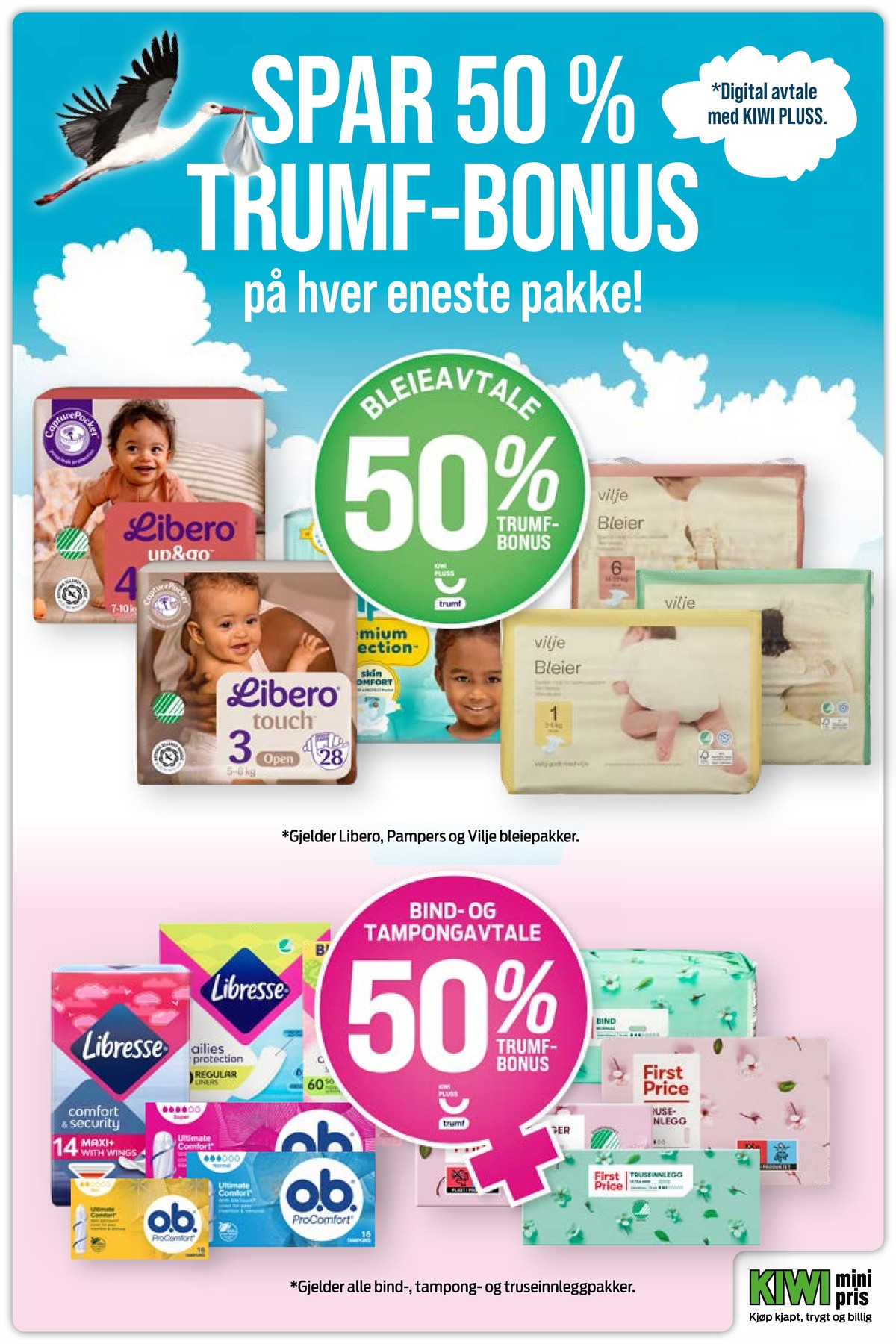 Se Kiwi kundeavis for uke 12 på Tilbudsuken.no. Se gode tilbud på mange varer, f.eks. bleier libero eller bleier vilje. Les kundeavisen her! Side 33