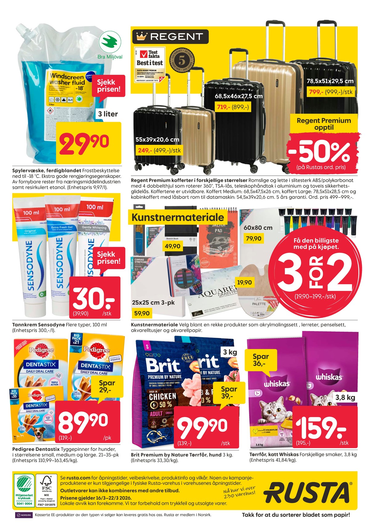 Se Rusta kundeavis for uge 12 på Tilbudsuken.no. Se gode tilbud på mange varer. Les kundeavisen her! Side 16