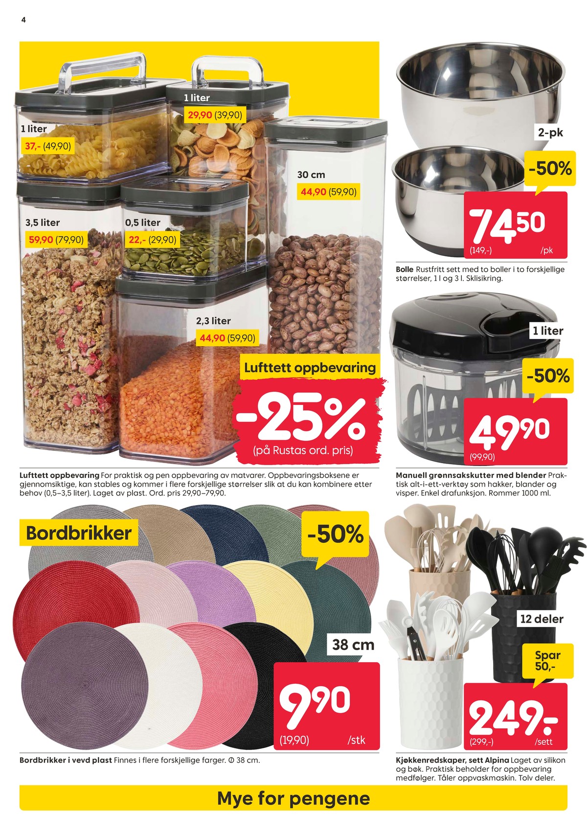 Se Rusta kundeavis for uge 12 på Tilbudsuken.no. Se gode tilbud på mange varer. Les kundeavisen her! Side 4