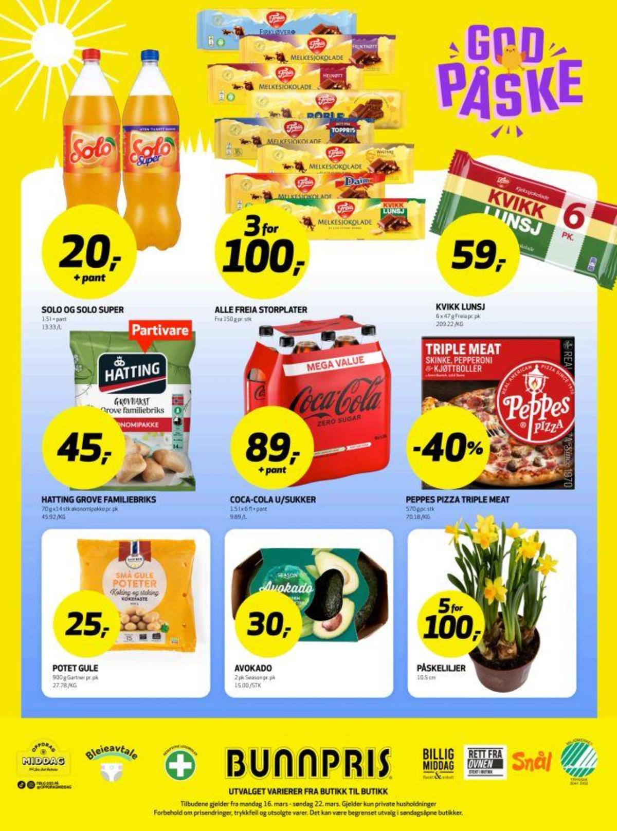 Se Bunnpris kundeavis for uge 12 på Tilbudsuken.no. Se gode tilbud på mange varer. Les kundeavisen her! Side 28